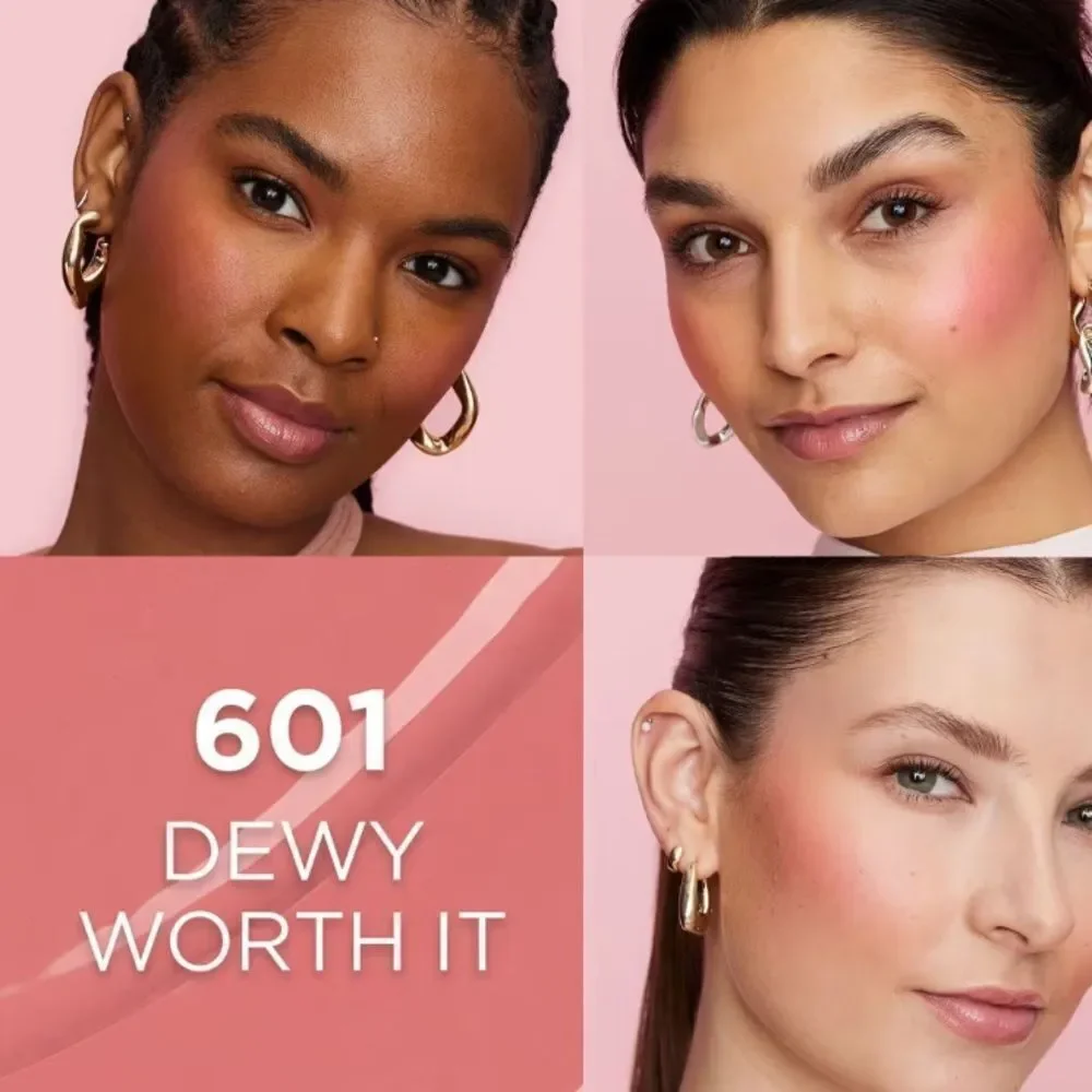 🦋 LOREAL 601 DEWY WORTH IT LUMI LE LIQUID BLUSH NEW FULLSZ